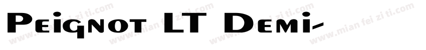 Peignot LT Demi字体转换